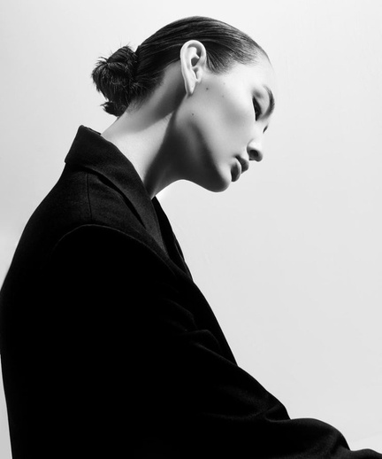 Woman Model in Black and White
